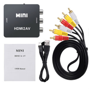 Mini 1080P HDMI To RCA Audio Video AV Adapter Converter