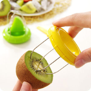 Creative Stainless Steel Kiwi Cutter Slicer Fruit Peeler Device