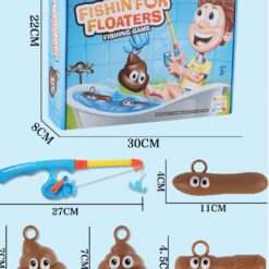 Kids Fishing Floater Poop Game Rod Play Bath Pool Toys