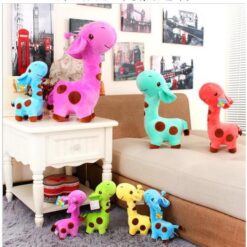 Cute Lovely Cartoon Soft Giraffe Plush Fluffy Stuffed Toys