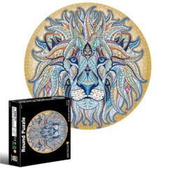 Round Animal Lion Educational Jigsaw Puzzles Toy