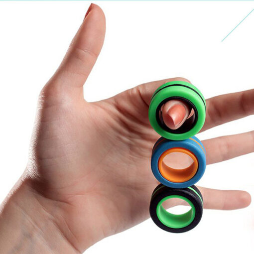 Stress Relief Magnetic Magic Ring Props Fidget Toys