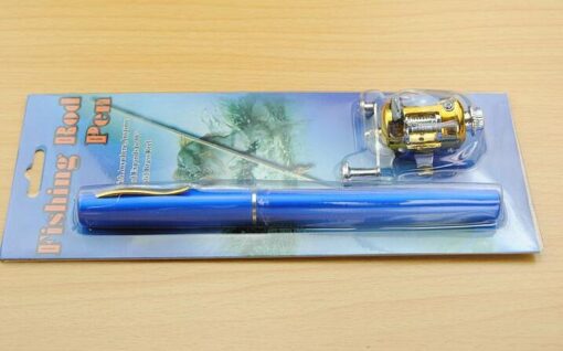 Mini Telescopic Portable Aluminum Fishing Pen Rod Pole Reel - Image 15