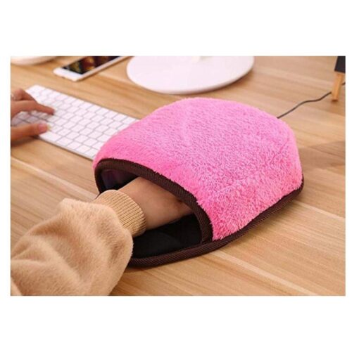 USB Heated Mouse Pad Mat Mouse Hand Warmer