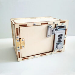 Wooden Montessori DIY Mechanical Lock Password Box