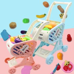 Kids Creative Mini Shopping Cart Trolley Play Pretend Toy