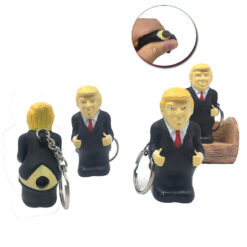 Pooping Donald Trump Key Chain Squeeze Poop Toy