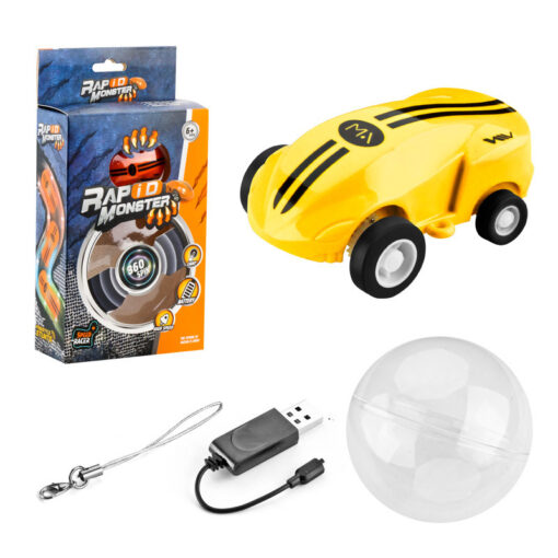 360 Degree Rotating Pocket Stunt Car LED Light Toy - Image 4