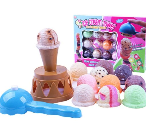 Simulation Ice Cream Stack Up Educational Tower Toys
