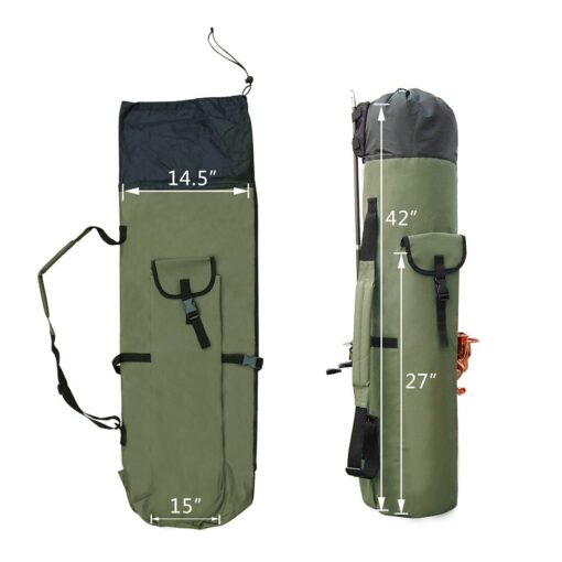 Portable Fishing Rod Case Outdoor Tackle Reel Storage Bag - Image 4