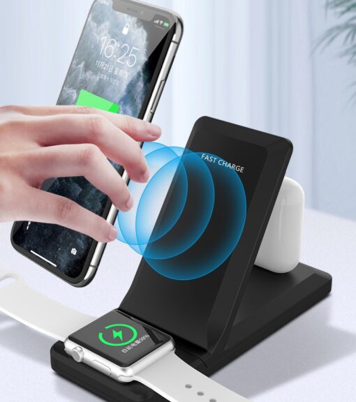 3 in 1 Magnetic Wireless Phone Fast Charging Dock