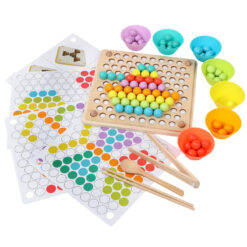 Montessori Clip Beads Hands Brain Puzzle Game Toy