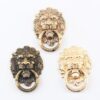 Vintage Lion Head Finger Ring Cell Phone Stand Holder