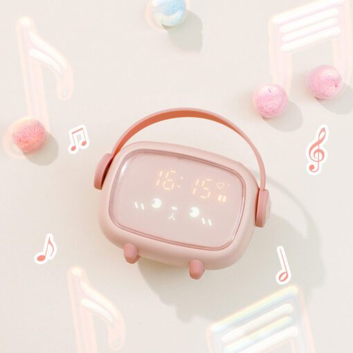 Cute Digital Alarm Clock Night Light Home Decor