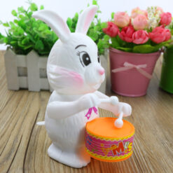 Cartoon Rabbit Drumming Clockwork Wind-Up Toys