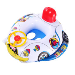 Inflatable Car Children Safety Swimming Float Boat Ring
