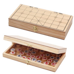 Foldable Wood Chinese Educational Chess Board Game