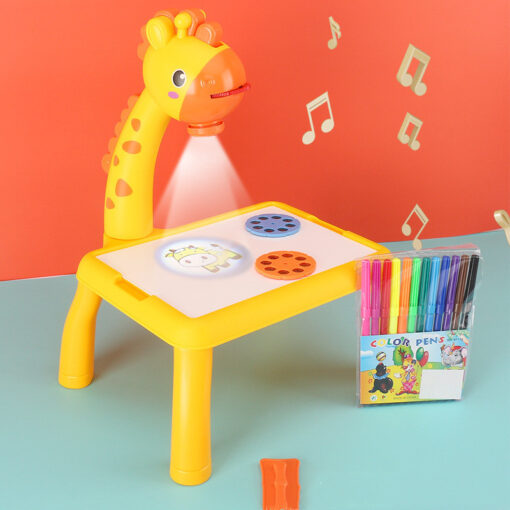 Children Led Projector Art Drawing Painting Board Toy