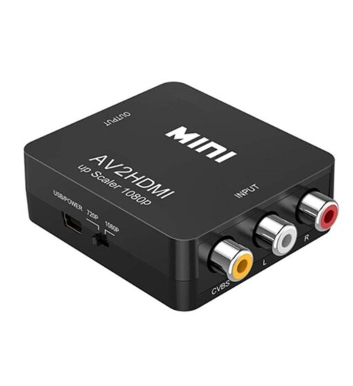 Portable Mini 1080P CVBS To HDMI Video Converter