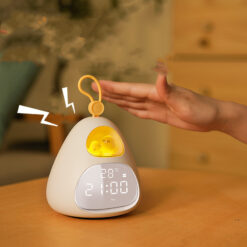 Cartoon Bird's Nest LED Light Wake-up Alarm Clocks