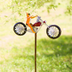 Animal Windmill Spinner Riding Bike Garden Yard Decor