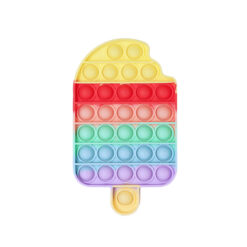 Silicone Fun Ice Cream Shaped Push Bubble Pop-it Toys