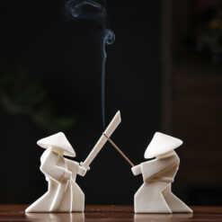 Incense Yoga Samurai Sculpture Stick Burner Holder