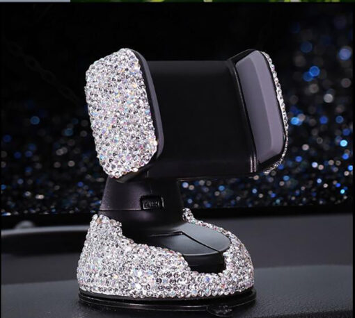 Suction Cup Crystal Diamond Phone Stand Holder