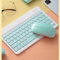 Portable Wireless Bluetooth Keyboard Mouse Set