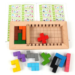 Wooden Montessori Tetris Tangram Brain Teaser Toys