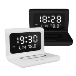 Wireless LED Digital Alarm Clock Digital Phone Charger