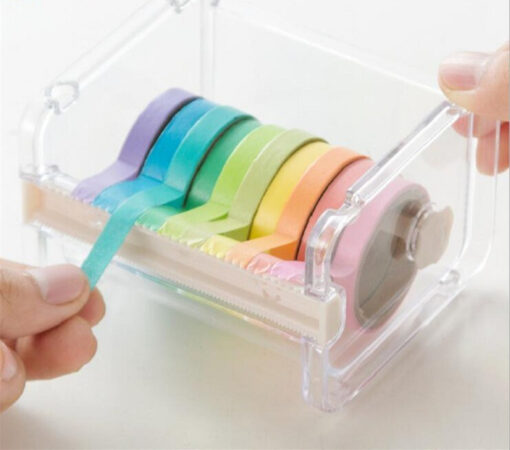 Creative Desktop Tape Cutter Dispenser Roll Holder