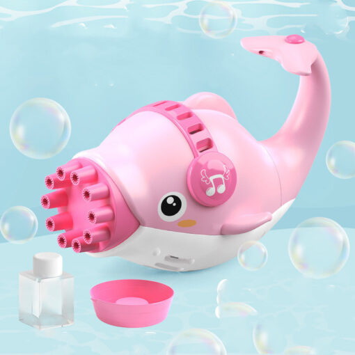 Cute Dolphin Children's Gatling Bubble Blower Toy