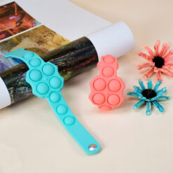 Silicone Push Bubble Fidget Bracelet Decompression Toy