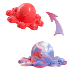 Silicone Octopus Reversible Flip Push Pop Fidget Toy