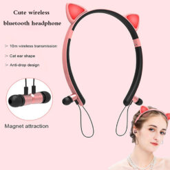 Universal Cat Ear Bluetooth Headset Stereo Headphones