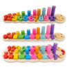 Wooden Digital Shape Matching Logarithmic Board Toy