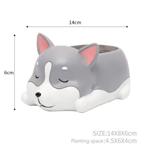 Creative Lovely Sleeping Pet Flowerpot Succulent Plant Pot - Image 9