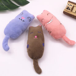 Interactive Cat Grinding Catnip Plush Chewing Toy