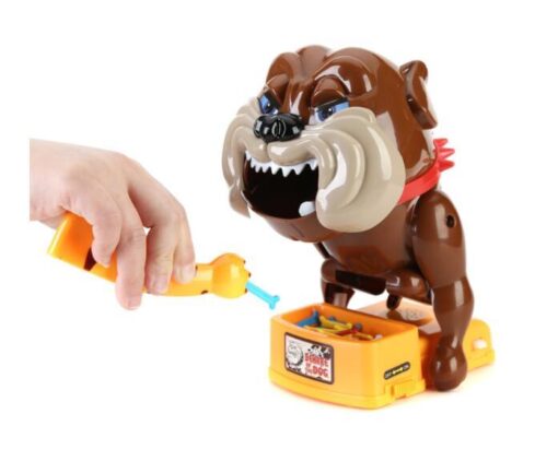 Interactive Funny Dog Stealing Bones Biting Hands Toy