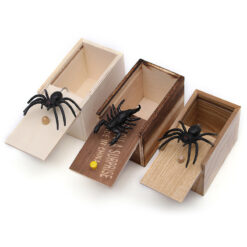 Funny Novelty Wooden Spider Scorpion Prank Scare Box