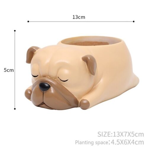 Creative Lovely Sleeping Pet Flowerpot Succulent Plant Pot - Image 3