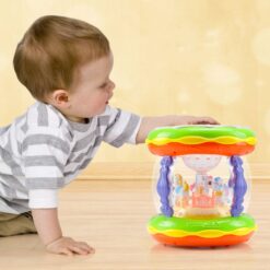 Cute Baby Hand Drum Music Lights Educational Toys