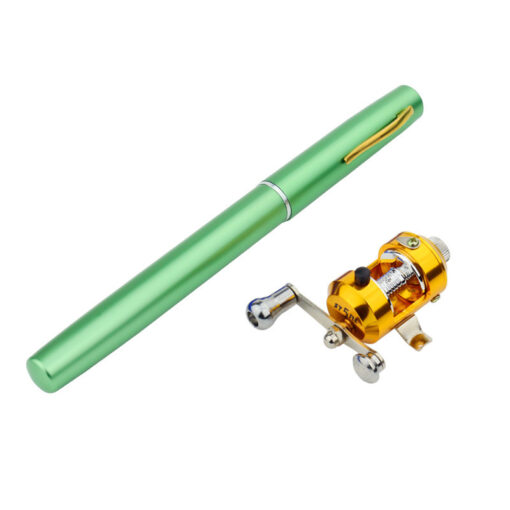 Mini Telescopic Portable Aluminum Fishing Pen Rod Pole Reel - Image 16