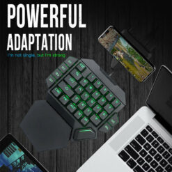 One-Handed Mechanical Wired Gaming RGB Keyboard