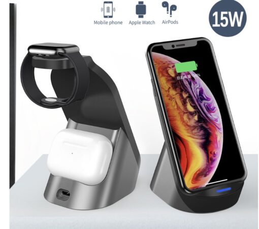 3 in 1 iWatch iPhone Charging Dock Stand Station