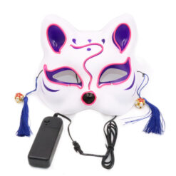 Halloween LED Glow Wire Light Up Fox Mask Cosplay