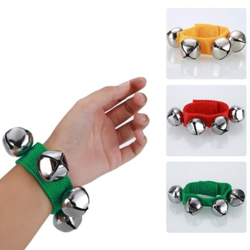 Metal Wrist Bracelet Tambourine Percussion Jingle Bell