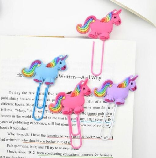 Rainbow Unicorn Bookmark Note Page Separator Scrap