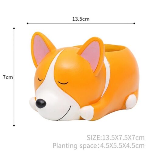 Creative Lovely Sleeping Pet Flowerpot Succulent Plant Pot - Image 8